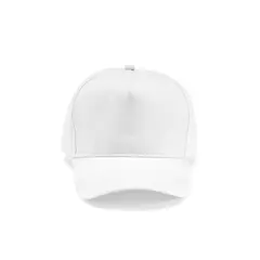 Baseball cap 5 panels with an adjustable metal buckle