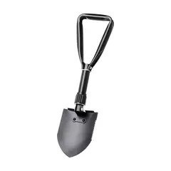 Folding metal shovel