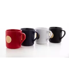 Керамична чаша с месингова плоча за гравиране 330 ml