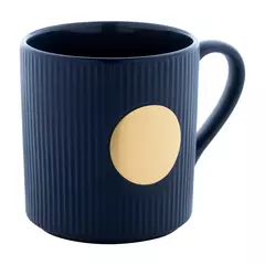 Керамична чаша с месингова плоча за гравиране 330 ml