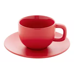 Cappuccino cup set with saucers