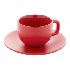 Cappuccino cup set with saucers