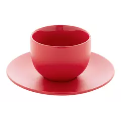 Cappuccino cup set with saucers