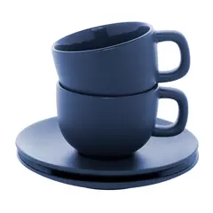 Cappuccino cup set with saucers