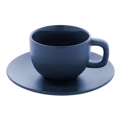 Cappuccino cup set with saucers