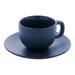 Cappuccino cup set with saucers