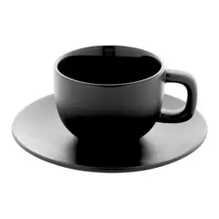 Cappuccino cup set with saucers