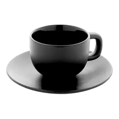 Cappuccino cup set with saucers
