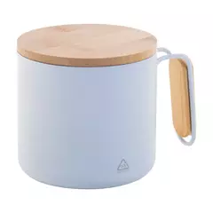 Steel thermomug with a bamboo lid 300 ml