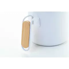 Steel thermomug with a bamboo lid 300 ml