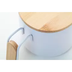 Steel thermomug with a bamboo lid 300 ml