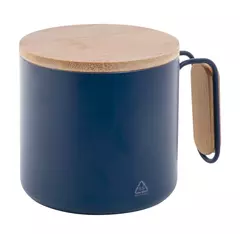 Steel thermomug with a bamboo lid 300 ml