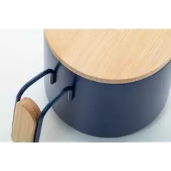 Steel thermomug with a bamboo lid 300 ml