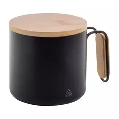 Steel thermomug with a bamboo lid 300 ml