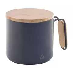 Steel thermomug with a bamboo lid 300 ml