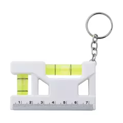 Multifunctional keychain with a ruler and dual levels