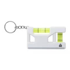 Multifunctional keychain with a ruler and dual levels