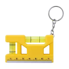 Multifunctional keychain with a ruler and dual levels