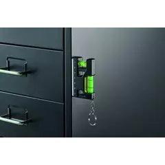 Multifunctional keychain with a ruler and dual levels