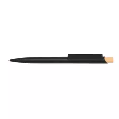 Corfu - plastic ball pen with bamboo button