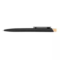 Corfu - plastic ball pen with bamboo button