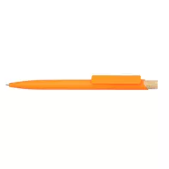 Corfu - plastic ball pen with bamboo button