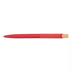 Corfu - plastic ball pen with bamboo button