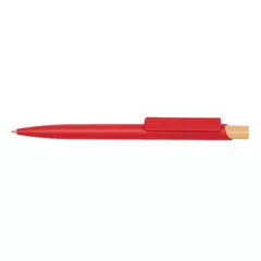 Corfu - plastic ball pen with bamboo button