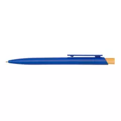 Corfu - plastic ball pen with bamboo button