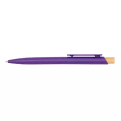 Corfu - plastic ball pen with bamboo button