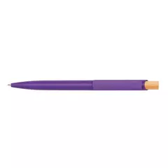 Corfu - plastic ball pen with bamboo button