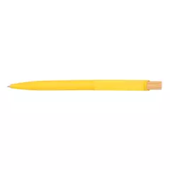 Corfu - plastic ball pen with bamboo button