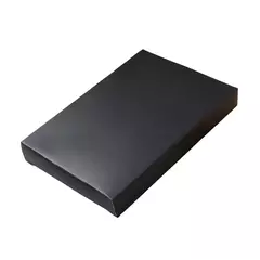 Двустранен кожен калъф за карти с RFID защита