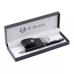 Metal pen and leather USB 32GB set