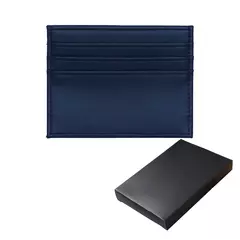 Leather card case with RFID protection