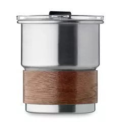Stainless steel tumbler with straw
