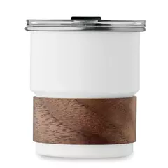 Stainless steel tumbler with straw