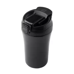 Thermos cup with push-button opening and straw 400 ml