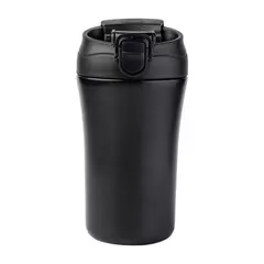 Thermos cup with push-button opening and straw 400 ml