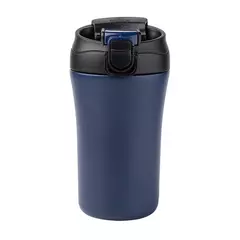 Thermos cup with push-button opening and straw 400 ml