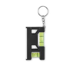Multifunctional keychain with a ruler and dual levels