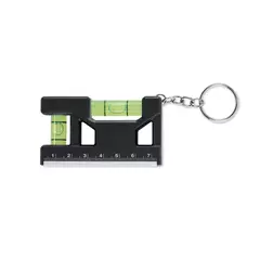 Multifunctional keychain with a ruler and dual levels
