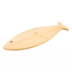 Fish shaped bamboo cutting board