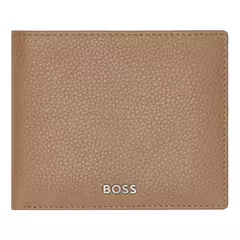 Money wallet with flap Classic Grained Camel