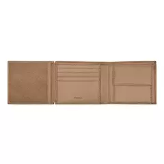 Money wallet with flap Classic Grained Camel