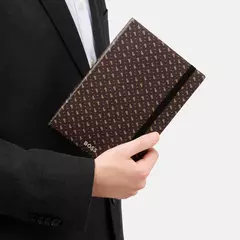 Notebook A5 Monogram Camel Lined