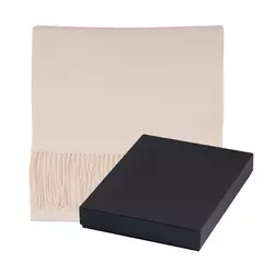 Elegant winter cashmere scarf