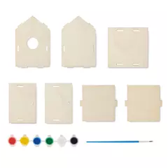 DIY wooden birdhouse kit