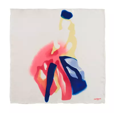 Silk scarf Demoiselle Blanc