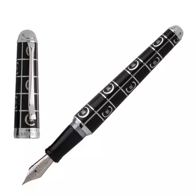Metal fountain pen Chessboard
